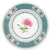 Assiette A Dessert Blushing Birds En Coloris Bleu 17 Cm