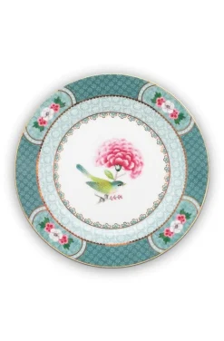 Assiette A Dessert Blushing Birds En Coloris Bleu 17 Cm