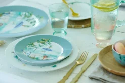 Assiette A Petit Déjeuner Jolie En Coloris Bleu 21 Cm