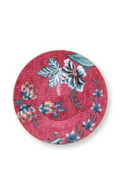 Assiette A Petit Four Flower Festival Rose Fonce 12Cm