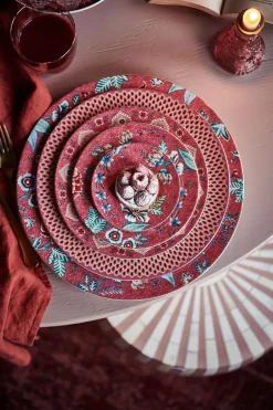Assiette A Petit Four Flower Festival Rose Fonce 12Cm