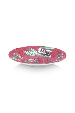 Assiette A Petit Four Flower Festival Rose Fonce 12Cm