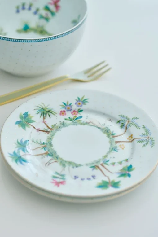 Assiette A Pois Jolie En Coloris Dore 17 Cm