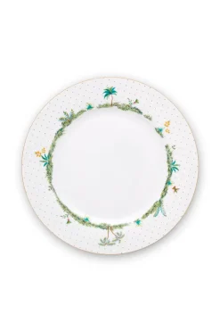 Assiette Creuse A Pois Jolie En Coloris Dore 21,5 Cm