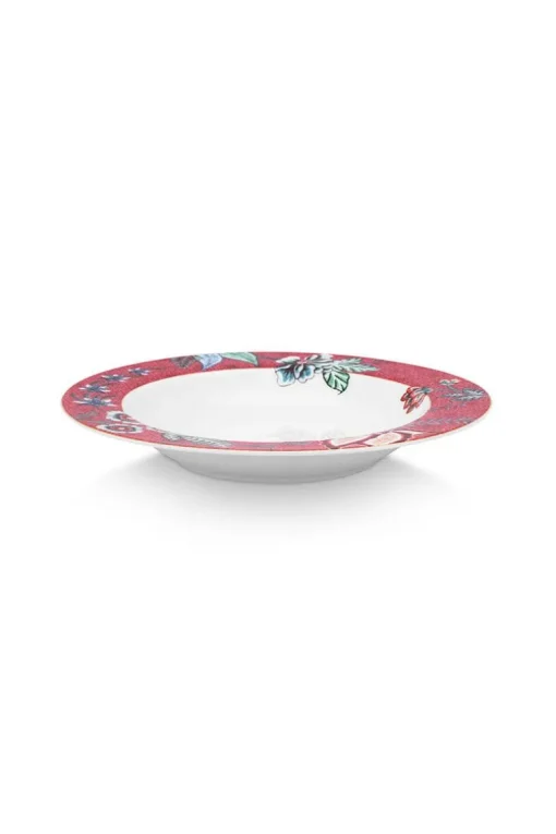 Assiette Creuse Flower Festival Rose Fonce 21.5Cm