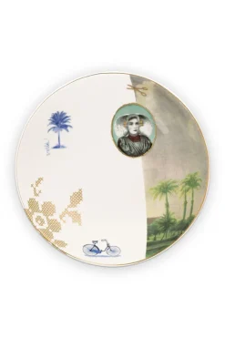Assiette Creuse Heritage Palm En Coloris Blanc 18 Cm