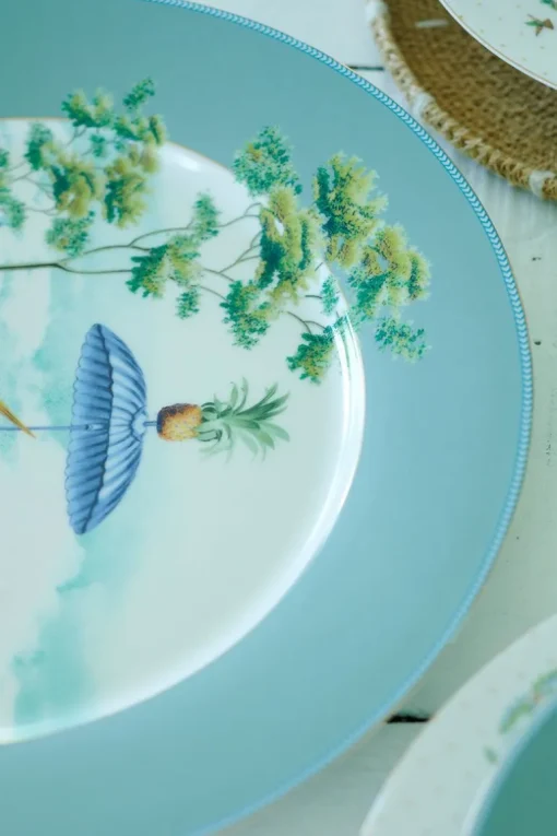 Assiette Jolie En Coloris Bleu 32 Cm