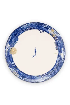 Assiette Plate A Filet Heritage En Coloris Bleu 26,5 Cm