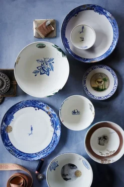 Assiette Plate A Filet Heritage En Coloris Bleu 26,5 Cm