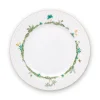 Assiette Plate A Pois Jolie Dore 26.5Cm