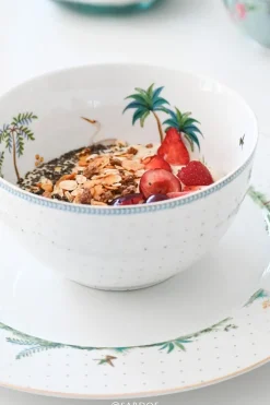 Assiette Plate A Pois Jolie Dore 26.5Cm