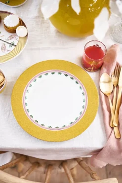 Assiette Plate La Majorelle En Coloris Jaune 26,5 Cm