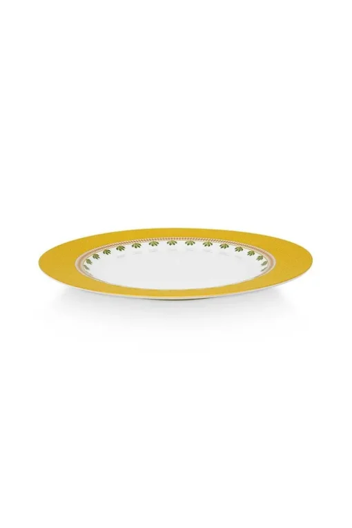 Assiette Plate La Majorelle En Coloris Jaune 26,5 Cm