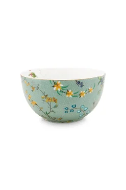 Bol A Fleurs Jolie Flowers En Coloris Bleu 12 Cm