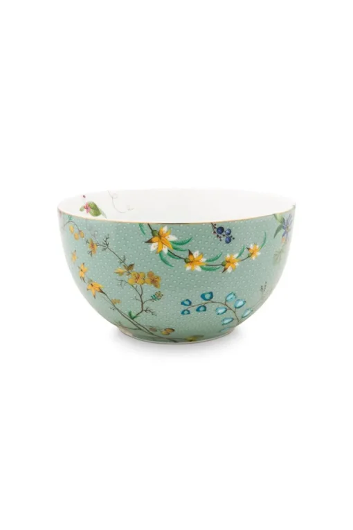Bol A Fleurs Jolie Flowers En Coloris Bleu 12 Cm