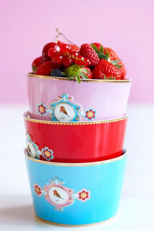 Bol Love Birds En Coloris Rose 15 Cm