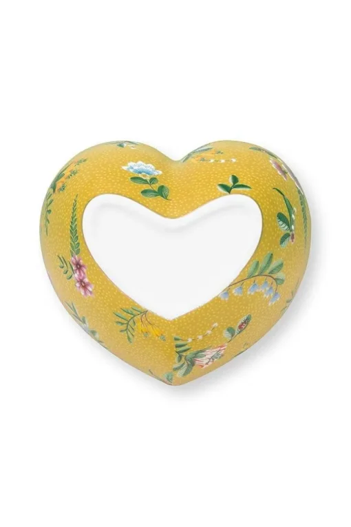 Bol Petit La Majorelle Forme De Coeur En Coloris Jaune