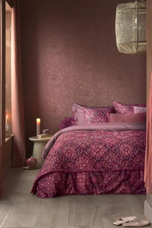 Coussin Décoratif Matelasse Il Mosaico Rouge Fonce