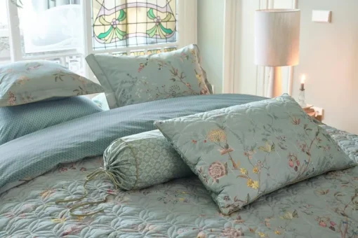 Coussin Décoratif Matelasse Autunno Bleu Clair
