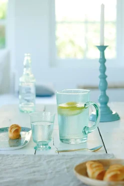 Cruche A Effet Torsade En Coloris Bleu