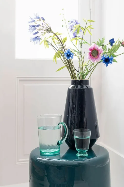 Cruche A Effet Torsade En Coloris Bleu