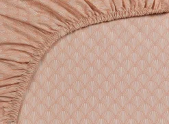 Drap-Housse Scala En Coloris Corail
