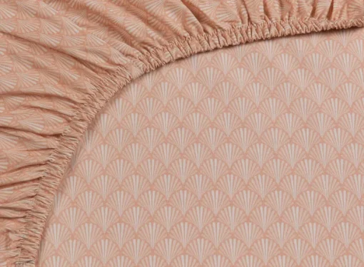 Drap-Housse Scala En Coloris Corail