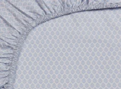 Drap-Housse Thousand Leaves En Coloris Bleu