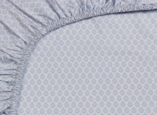Drap-Housse Thousand Leaves En Coloris Bleu