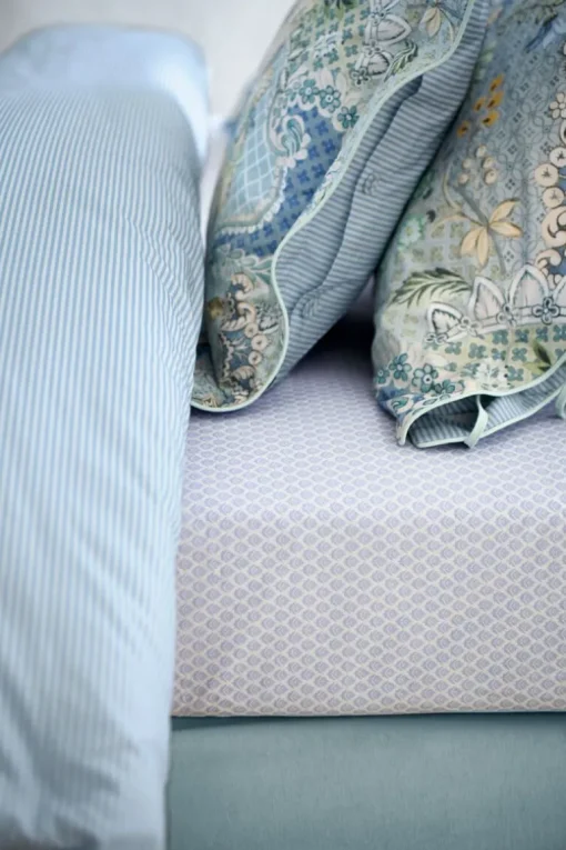 Drap-Housse Thousand Leaves En Coloris Bleu