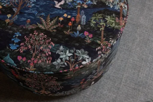 Grand Pouf Pip Garden Bleu Fonce