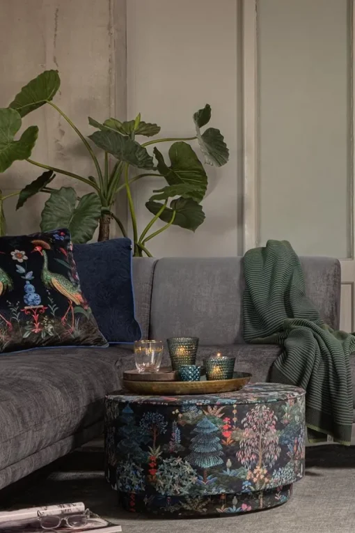 Grand Pouf Pip Garden Bleu Fonce