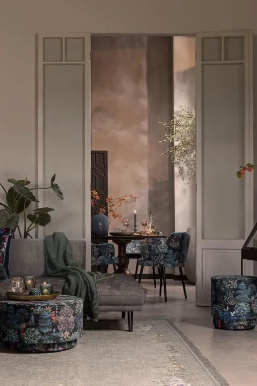 Grand Pouf Pip Garden Bleu Fonce