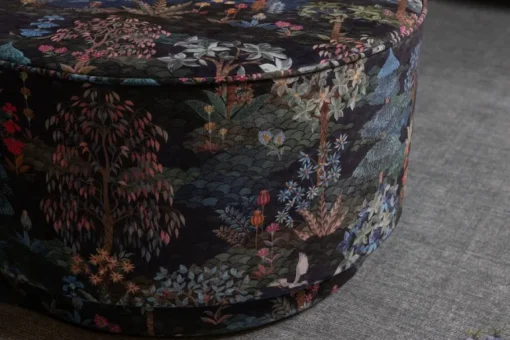 Grand Pouf Pip Garden Bleu Fonce