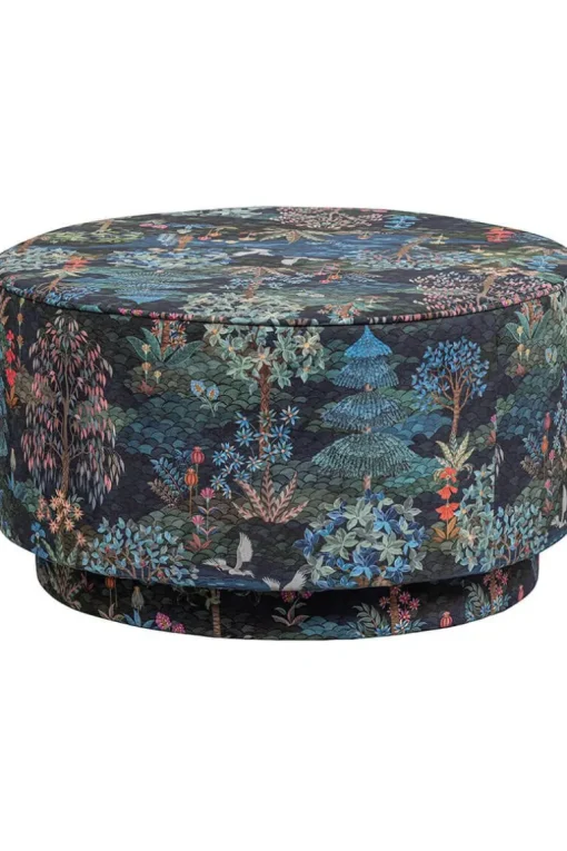 Grand Pouf Pip Garden Bleu Fonce