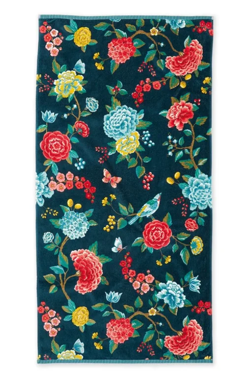 Grande Serviette De Bain Good Evening En Coloris Fonce 70 X 140 Cm