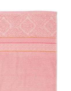 Grande Serviette De Bain Soft Zellige En Coloris Rose 70 X 140 Cm