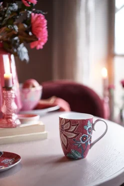Grande Tasse Flower Festival Rose Fonce