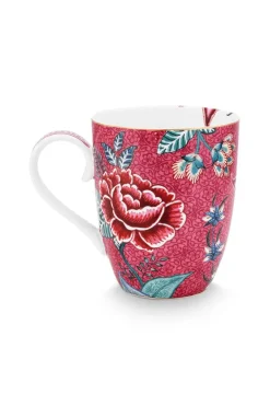 Grande Tasse Flower Festival Rose Fonce