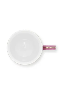 Grande Tasse Flower Festival Deco Rose Fonce