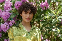 Haut A Manches Courtes Flora Toscana En Coloris Vert