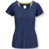 Haut A Manches Courtes Suki En Coloris Cobalt