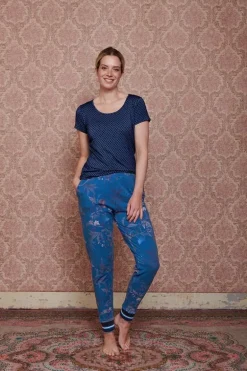 Haut A Manches Courtes Suki En Coloris Cobalt