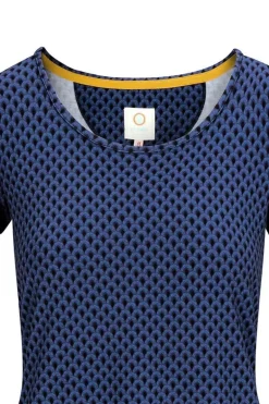 Haut A Manches Courtes Suki En Coloris Cobalt