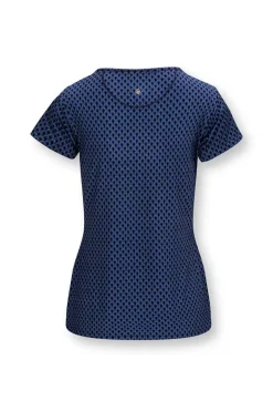 Haut A Manches Courtes Suki En Coloris Cobalt