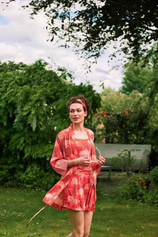 Haut Sans Manches Flora Firenze En Coloris Corail