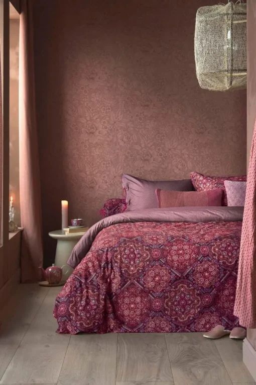 Housse De Couette Il Mosaico En Coloris Rouge