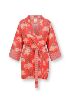 Kimono Flora Firenze En Coloris Corail