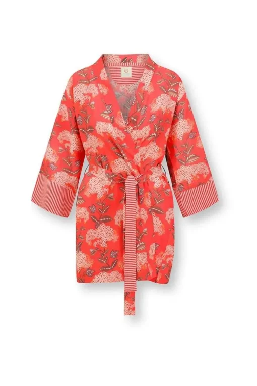 Kimono Flora Firenze En Coloris Corail