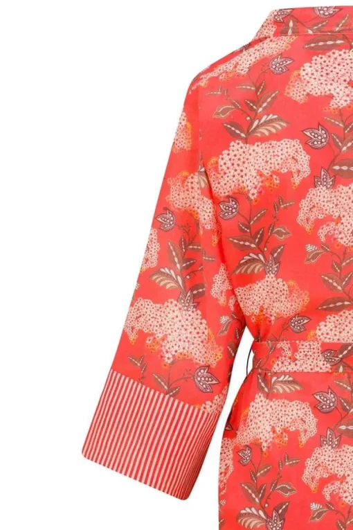 Kimono Flora Firenze En Coloris Corail